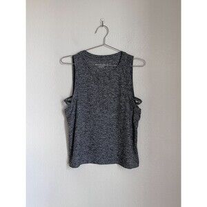 Beyond Yoga Knot So Fast Tank in Heather Black Size SMALL